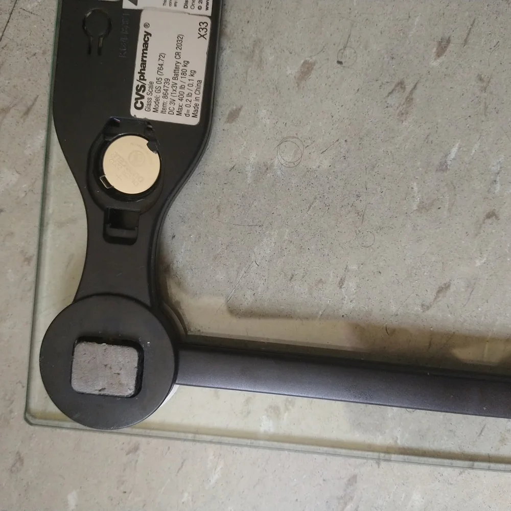 CVS weight scale Glass